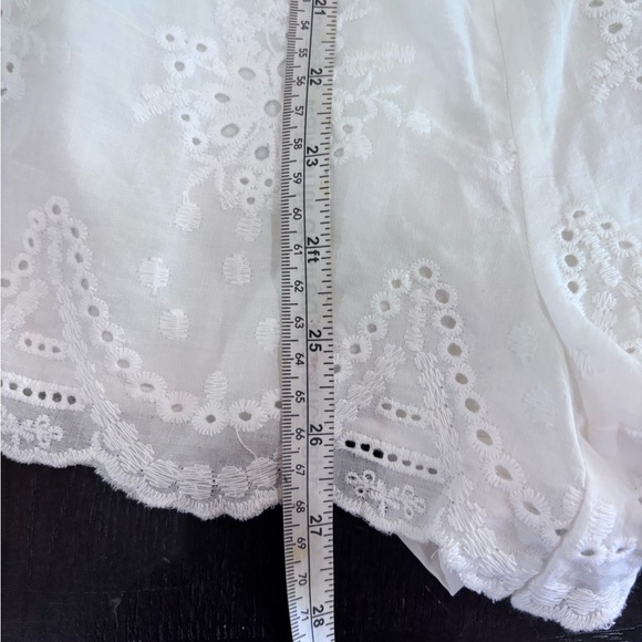 NWT White Eyelet Lace Backless Halter Romper Size Small - Picture 12 of 16